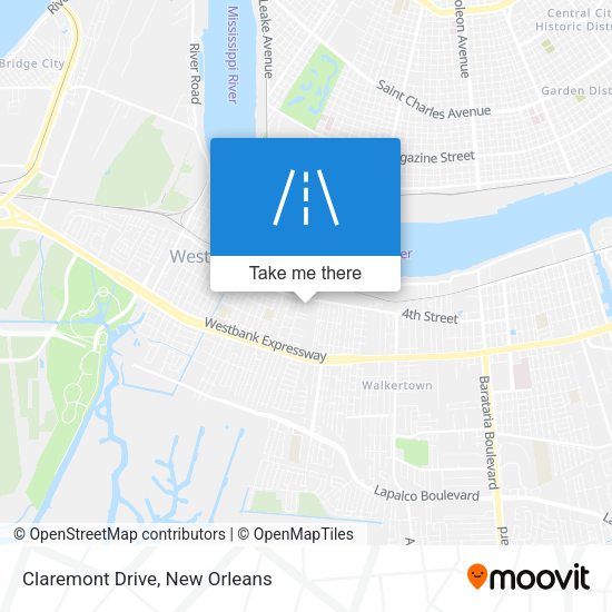 Claremont Drive map