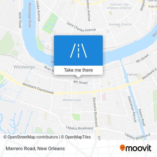 Mapa de Marrero Road