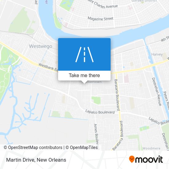 Martin Drive map