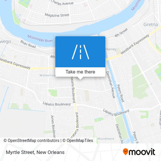 Mapa de Myrtle Street