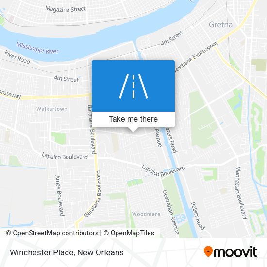 Winchester Place map