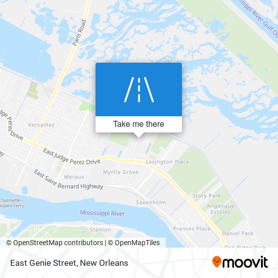 East Genie Street map