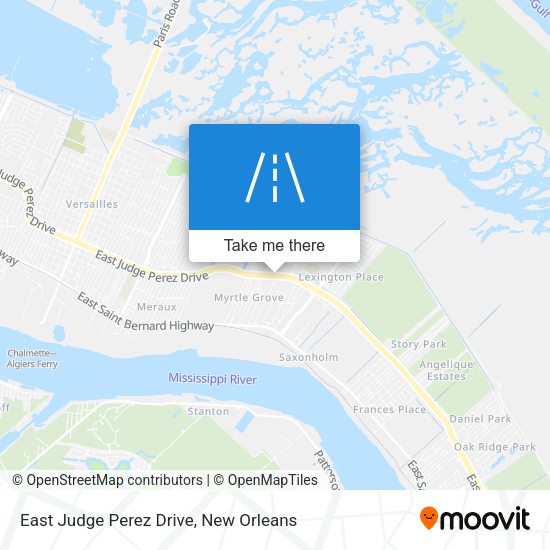 East Judge Perez Drive map