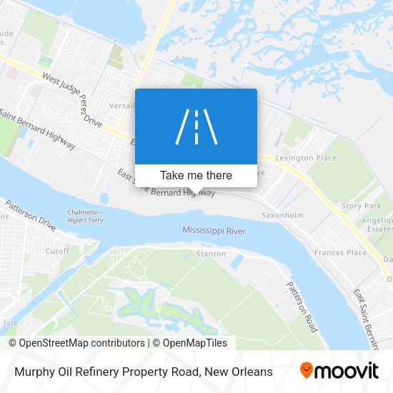 Mapa de Murphy Oil Refinery Property Road