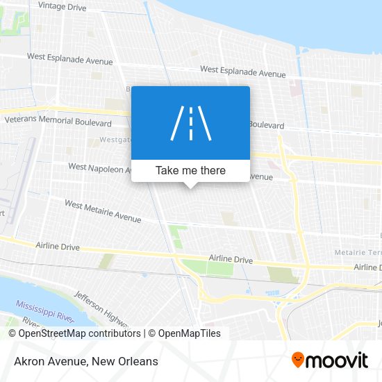 Mapa de Akron Avenue