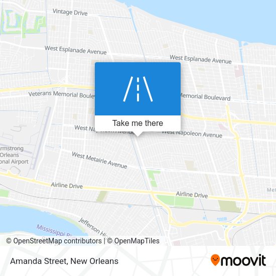 Mapa de Amanda Street