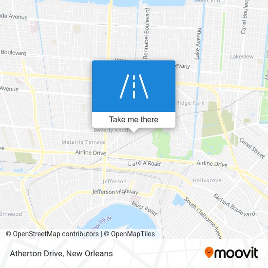Atherton Drive map
