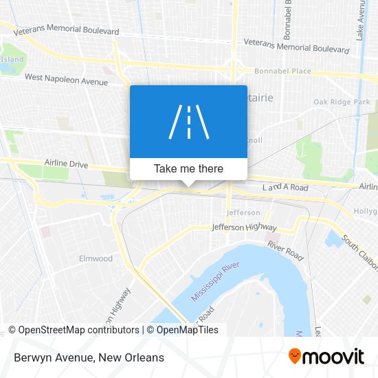 Mapa de Berwyn Avenue