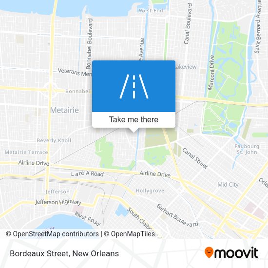 Bordeaux Street map