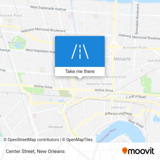 Mapa de Center Street
