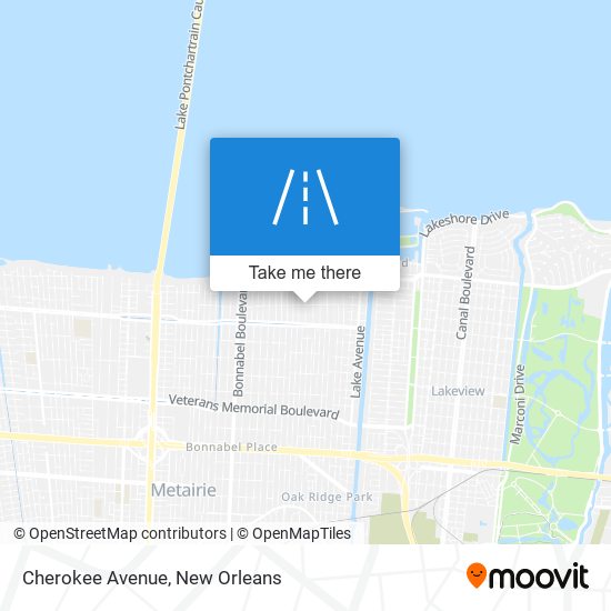 Mapa de Cherokee Avenue
