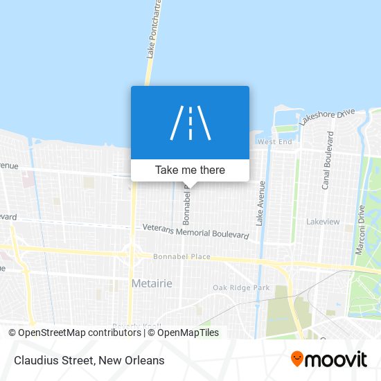 Claudius Street map