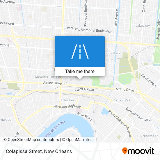 Colapissa Street map