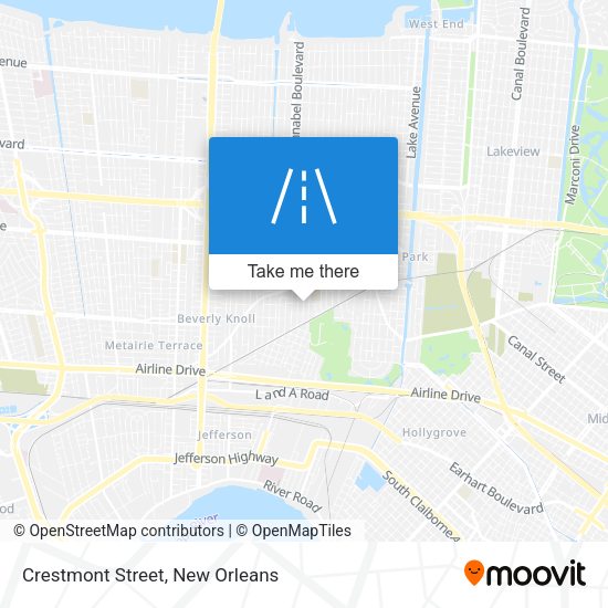 Crestmont Street map