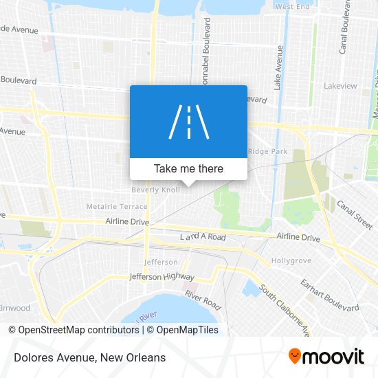 Mapa de Dolores Avenue