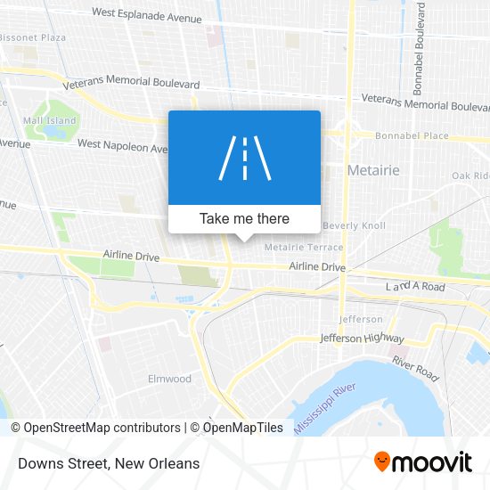 Mapa de Downs Street