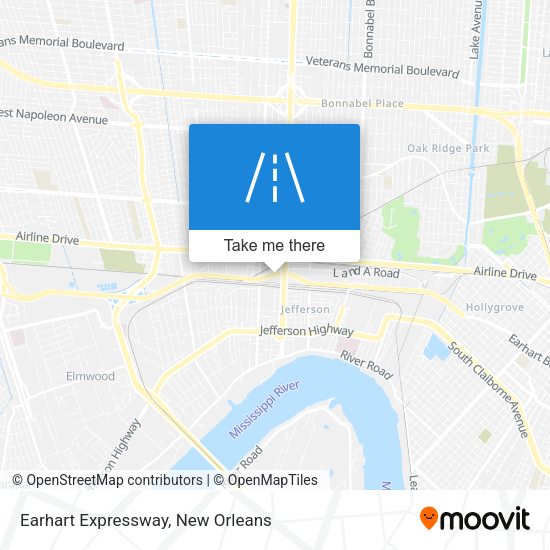 Earhart Expressway map