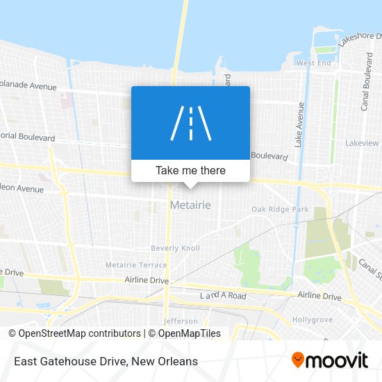 Mapa de East Gatehouse Drive