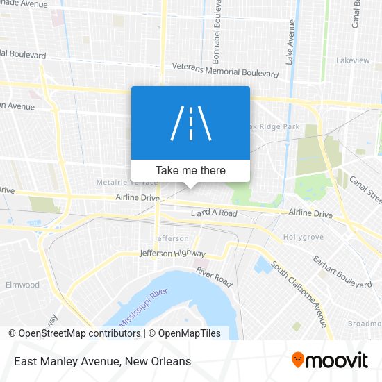 Mapa de East Manley Avenue