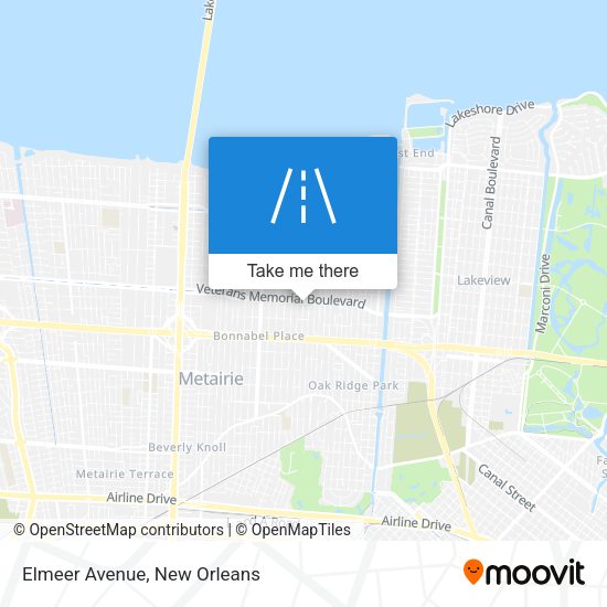 Mapa de Elmeer Avenue