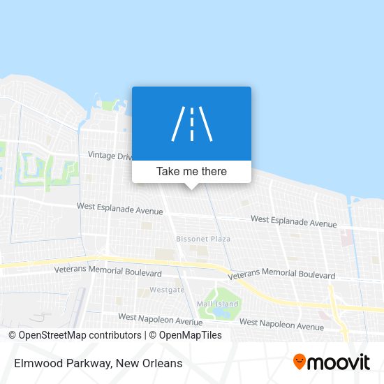 Elmwood Parkway map