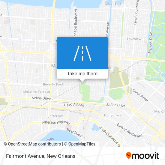 Mapa de Fairmont Avenue