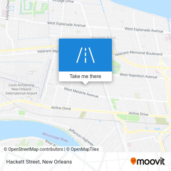 Mapa de Hackett Street