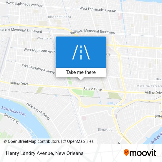 Henry Landry Avenue map