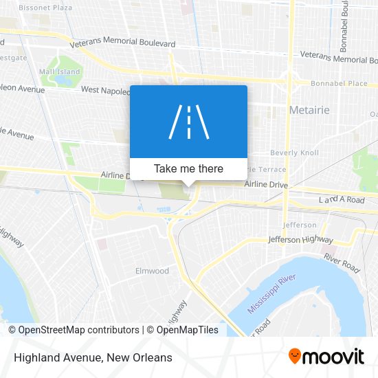 Highland Avenue map