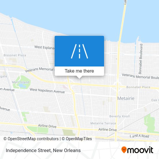 Independence Street map