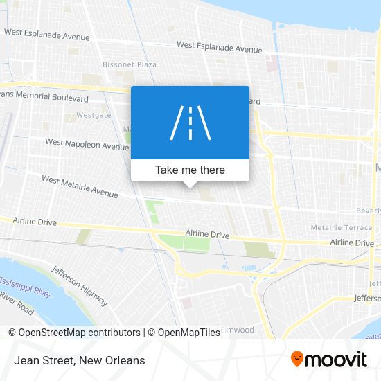 Mapa de Jean Street