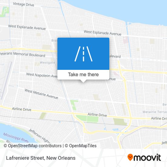 Lafreniere Street map