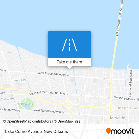 Lake Como Avenue map