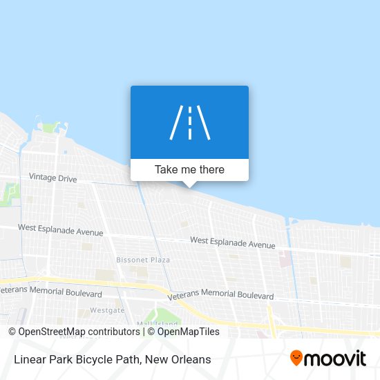 Mapa de Linear Park Bicycle Path
