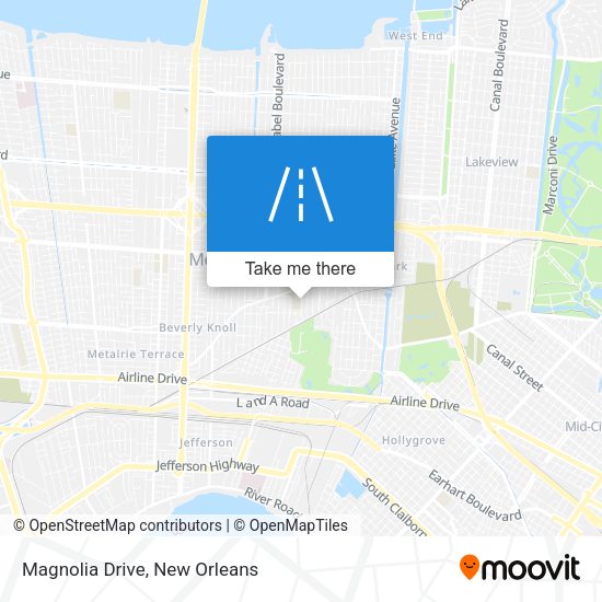 Magnolia Drive map