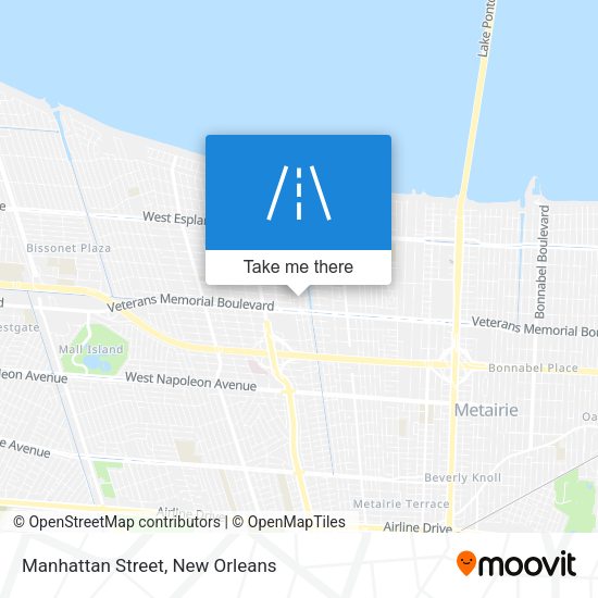 Manhattan Street map
