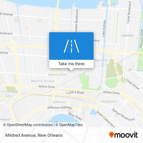 Mildred Avenue map