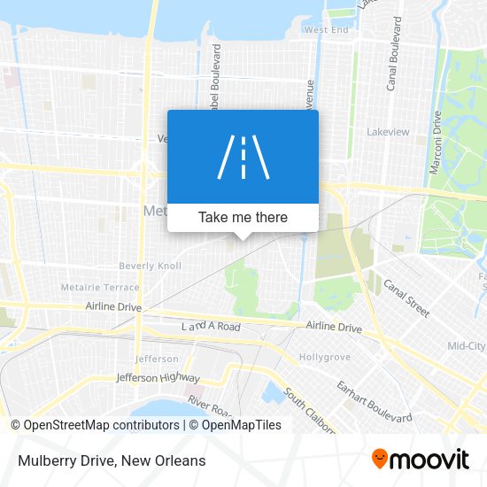 Mulberry Drive map
