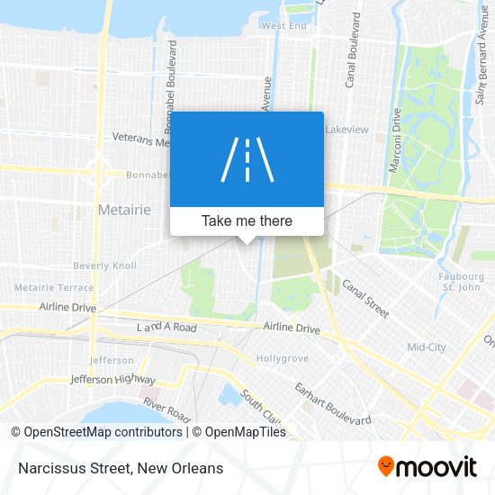 Mapa de Narcissus Street