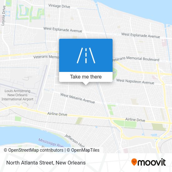 Mapa de North Atlanta Street