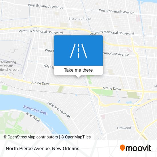 Mapa de North Pierce Avenue