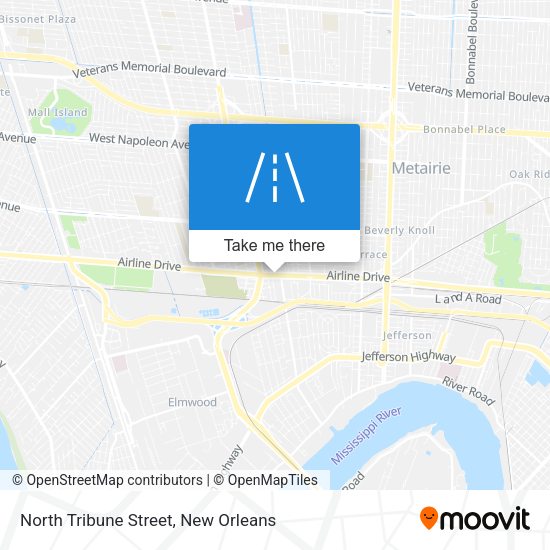 North Tribune Street map