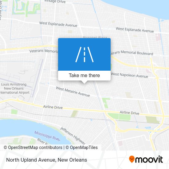 Mapa de North Upland Avenue
