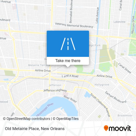 Old Metairie Place map