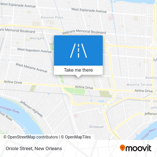 Mapa de Oriole Street
