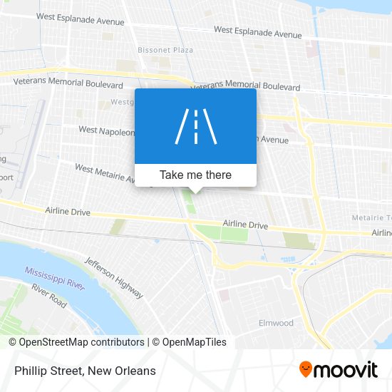 Mapa de Phillip Street