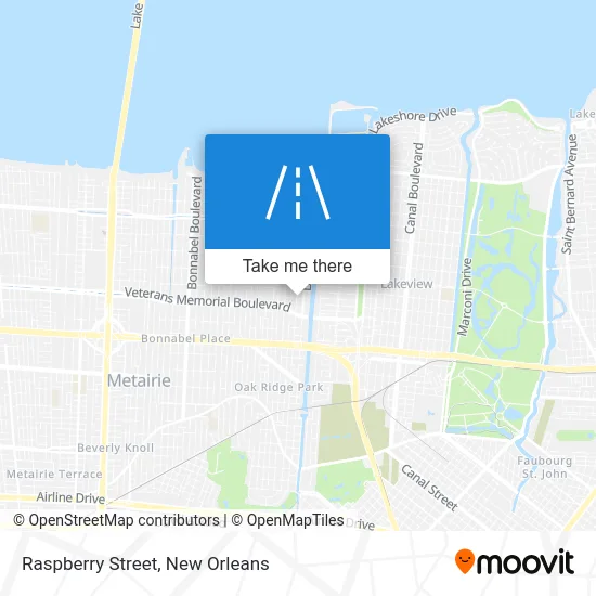 Raspberry Street map