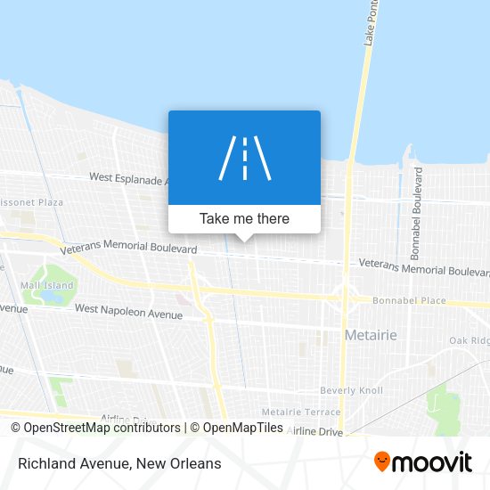 Richland Avenue map