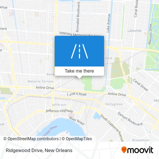 Ridgewood Drive map