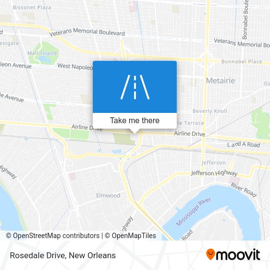 Mapa de Rosedale Drive
